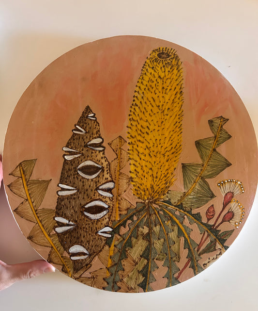 AA sale! 30cm Aussie Natives Round pink